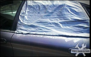 Duct Tape Window – White Trash Repairs