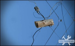 Don’t move the wire, move the pole! – White Trash Repairs