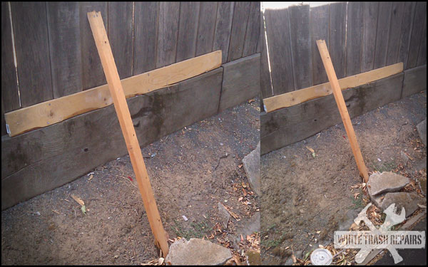 The fence is fixed – White Trash Repairs