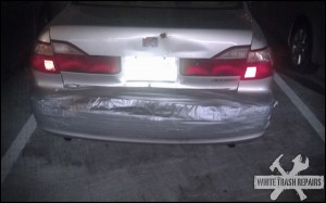 Duct tape Bumper – White Trash Repairs