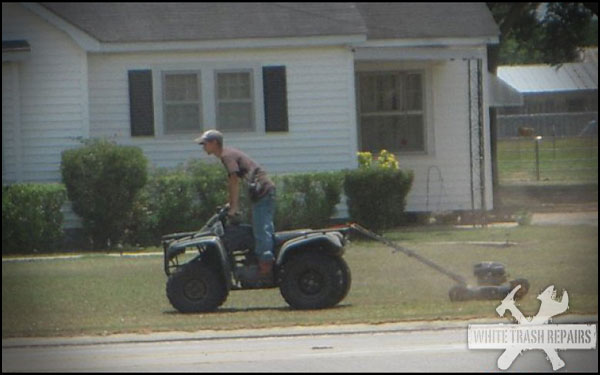 Mowing the Grass...