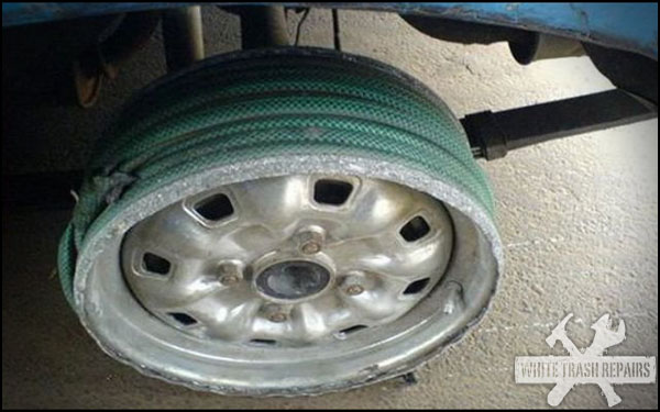 Hosed Tire