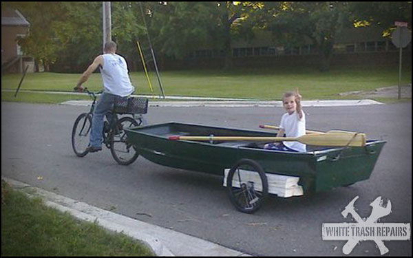 No boat hauler? no problem 