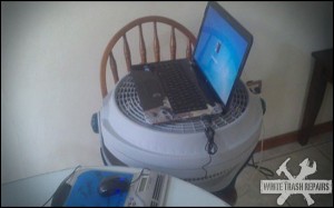 Redneck Laptop Cooler