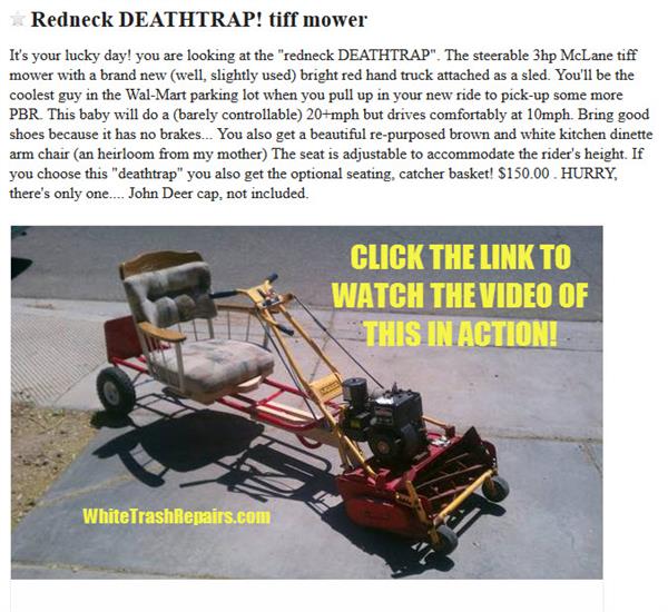 Redneck DEATHTRAP!